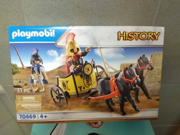 Playmobil History 70469 Achilles hadikocsin Patroklosszal j,bontatlan