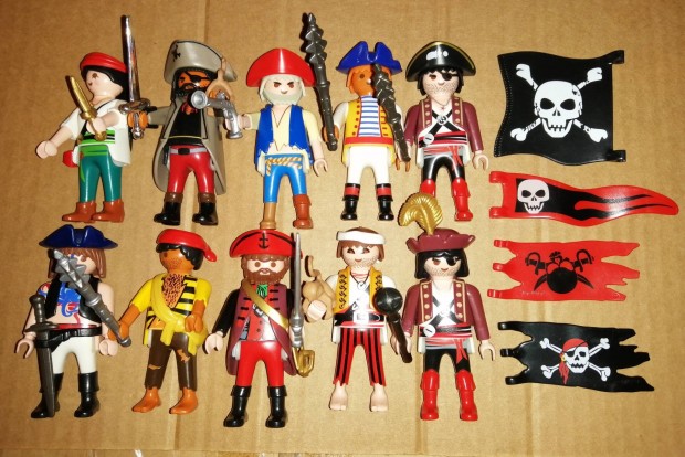 Playmobil Kalzok!  10 db figura + zszlk. 