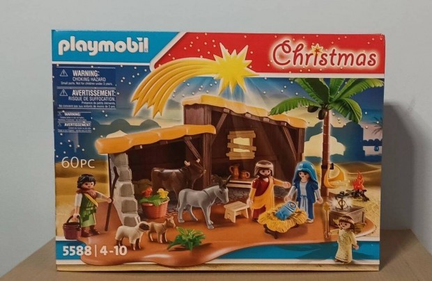 Playmobil Karcsonyi 5588 Betlehemi Jszol Vilgt Lmpssal j