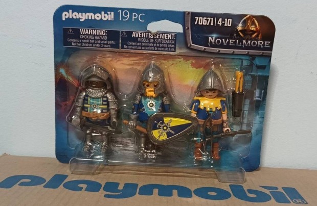 Playmobil Novelmore 70671 Harcos Figura Szett (3 darabos) j Bontatlan