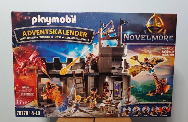 Playmobil Novelmore 70778 XXL Adventi Naptr Vrfal Figurkkal