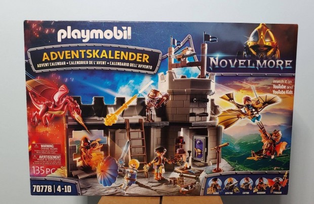 Playmobil Novelmore 70778 XXL Adventi Naptr Vrfal Figurkkal j