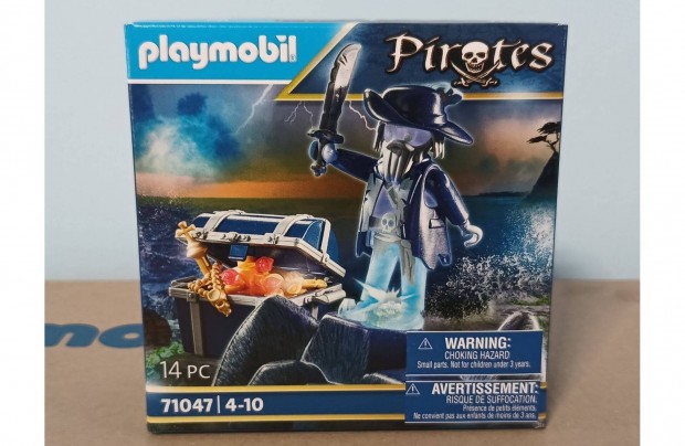 Playmobil Pirates 71047 Szellem Kalz Kinccsel j