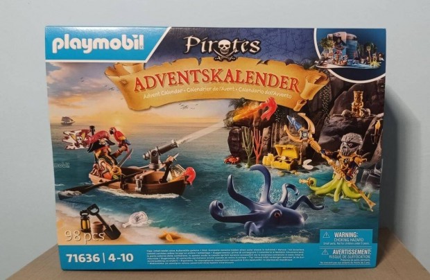 Playmobil Pirates Karcsonyi 71636 Adventi Naptr Kalzok j Bontatlan