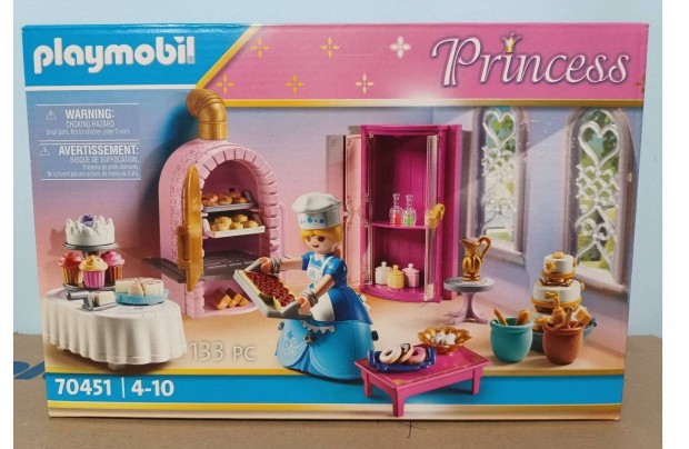 Playmobil Princess 70451 Kirlyi Kastly Cukrszda j Bontatlan