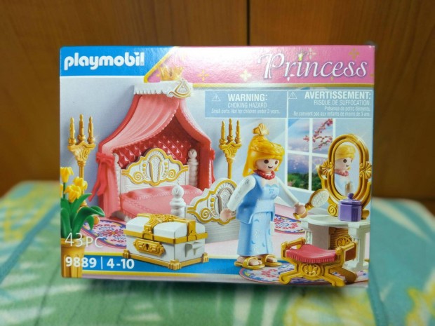 Playmobil Princess 9889 Hlszoba baldachinos ggyal j, bontatlan