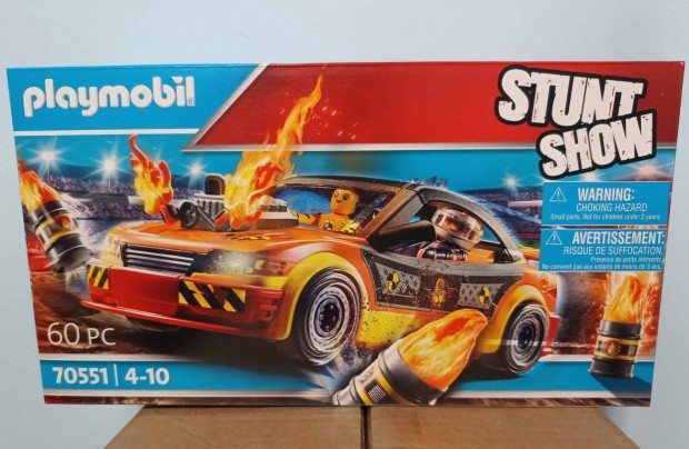 Playmobil Stunt Show 70551 Kaszkadrkocsi j Bontatlan