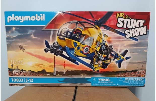 Playmobil Stunt Show 70833 Helikopter Filmforgatshoz j Bontatlan