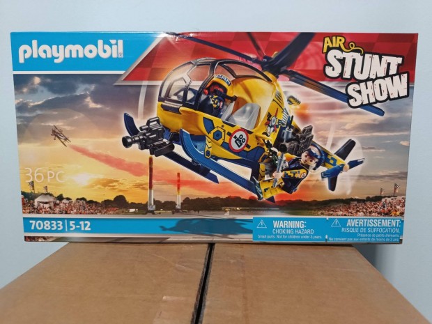 Playmobil Stunt Show 70833 Helikopter Filmforgatshoz j Bontatlan