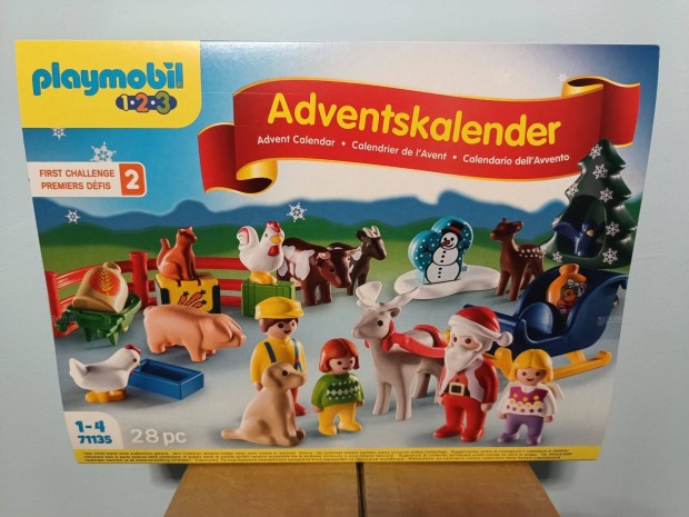 Playmobil (1.2.3) 71135 Adventi Naptr Karcsony a Farmon j Bontatlan