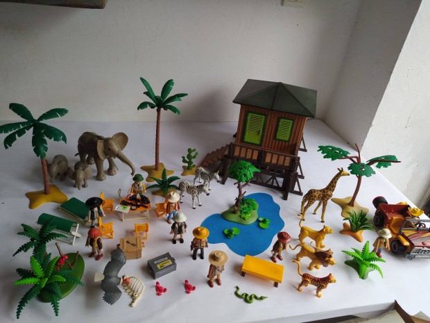 Playmobil llat szafari park afrikai llatokkal elefnt zsirf zebra