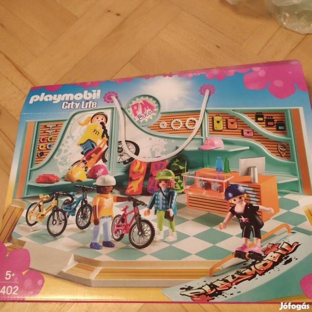 Playmobil bicikli-s grdeszkabolt dobozzal 9402