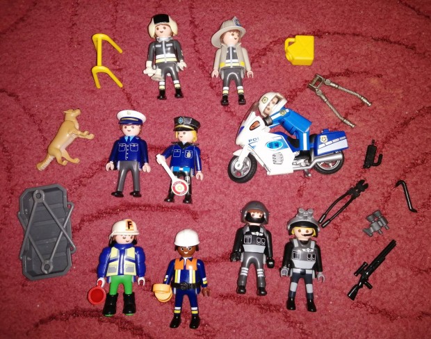 Playmobil csomag. Kommands s rendszervi figurk. 