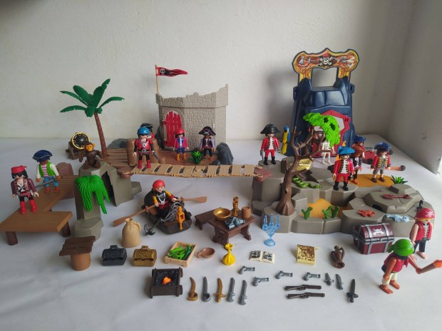 Playmobil kalz csomag sok kalzzal kincsekkel, fegyverekkel, kiegsz