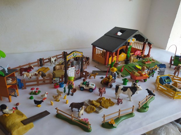 Playmobil lovarda listll pni farm tanya gazdasg rengeteg llat