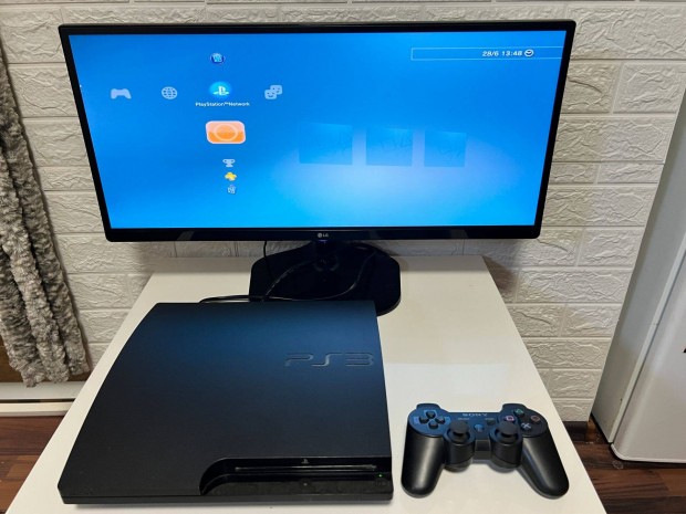Playsation 3 PS3 160GB -os konzol tartozékaival