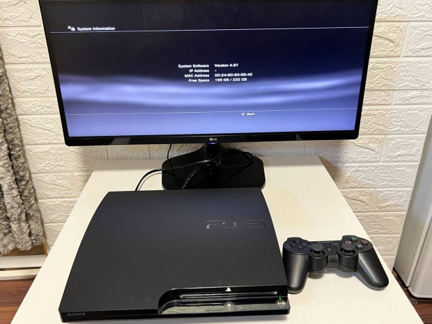 Playsation 3 PS3 250GB Cfw Evilnat okos konzol tartozékaival