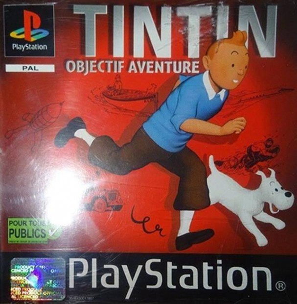 Playstation 1 jtk Tintin Objectif Adventure, Mint