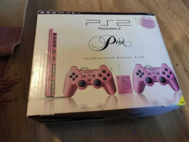 Playstation 2 Pink dobozban nagyon szp llapotban