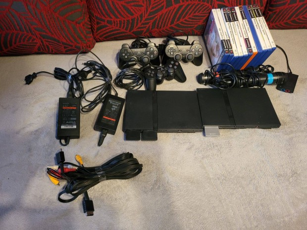 Playstation 2 csomag (2db plusz a kiegészítők)