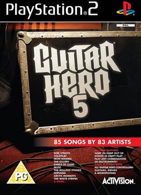 Playstation 2 jtk Guitar Hero 5 (Game Only)