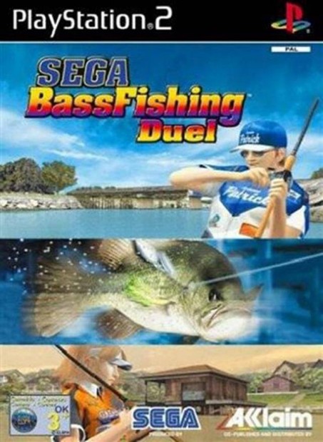 Playstation 2 jtk Sega Bass Fishing Duel (With Rod)