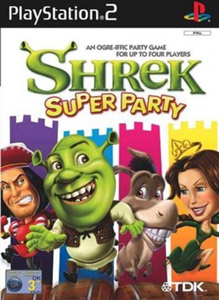Playstation 2 jtk Shrek Super Party