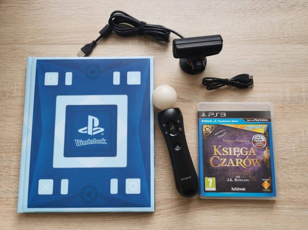 Playstation 3 Move kontroller + PS3 Eye + Wonderbook + magyar játék