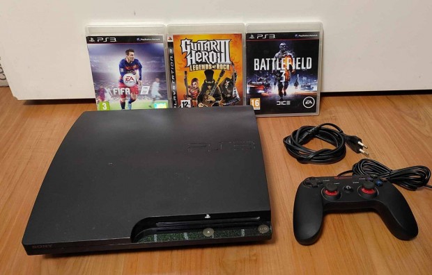 Playstation 3 Slim + Lemezes jtkok - feljtva - Akr karcsonyra