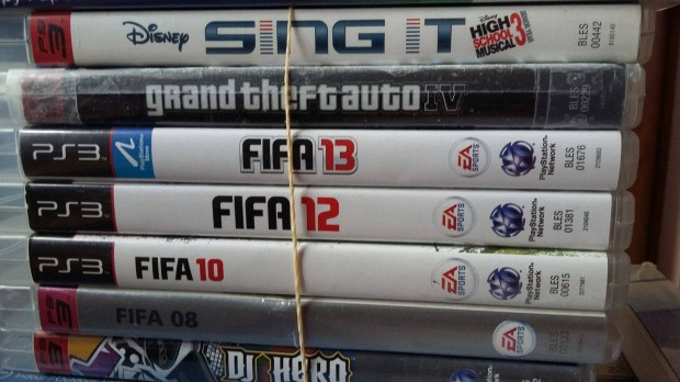 Playstation 3 jtkok (GTA, FIFA, Sing It)