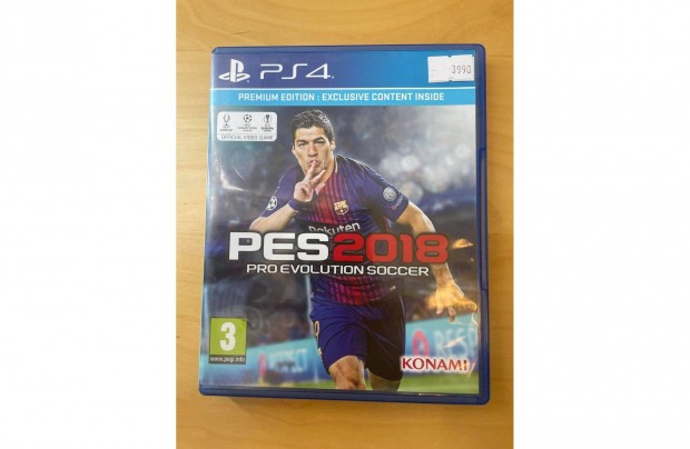 Playstation 4 Pro Evolution Soccer 2018 (hasznlt)