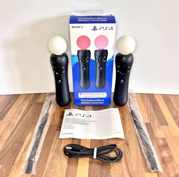 Playstation 4 Ps5 Ps4 Move Kontroller szett VR Kifog�stalan �llapot