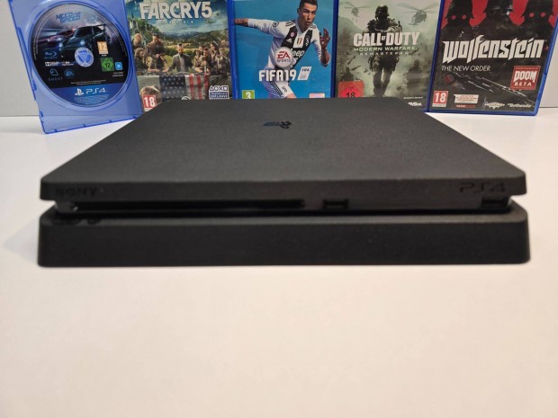 Playstation 4 Slim 1TB 2db kontrollerrel 5db Jtkkal