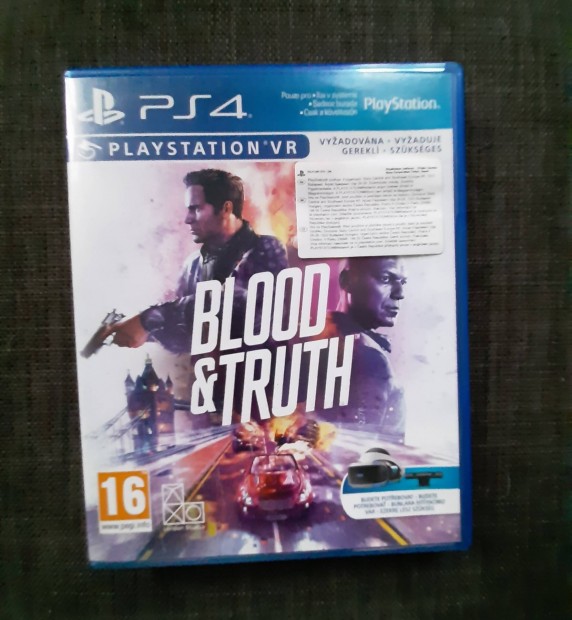 Playstation 4 jtk Blood&Truth(Vr) Ps4 jtk