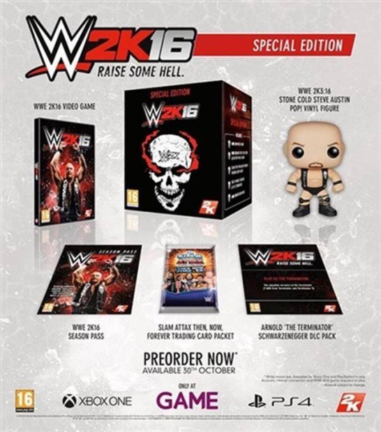 Playstation 4 jtk WWE 2K16 Special Ed. wpop Figure (No DLC)