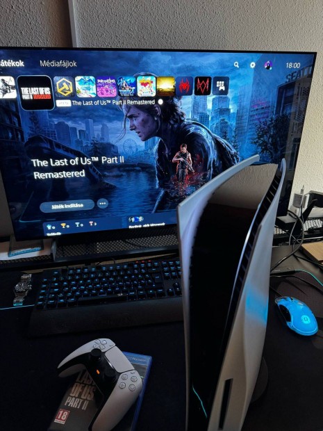 Playstation 5 Lemezes (CFI-1216A) 9 Hó Gari!! + Last of Us Part 2