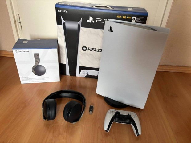 Playstation 5 + Pulse 3D fejhallgató