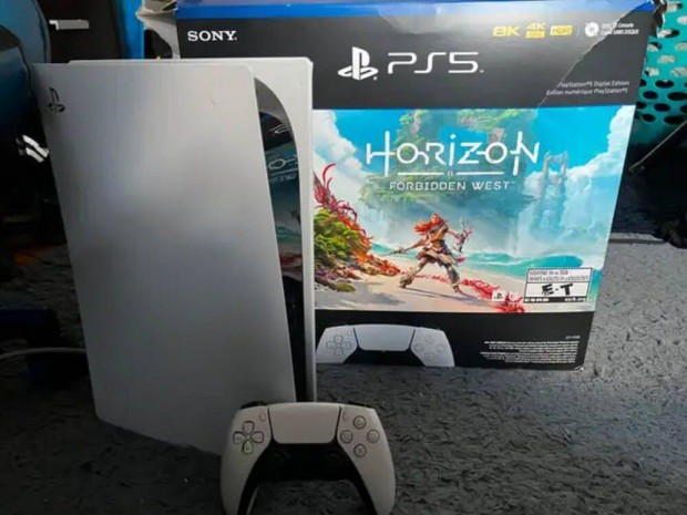 Playstation 5 (lemezes) + 1 dualsense + horizon forbidden west