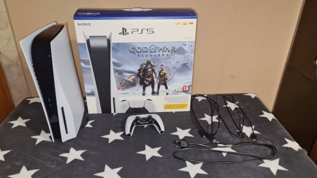 Playstation 5 lemezes 825 GB Eredeti dobozban, minden tartozkval