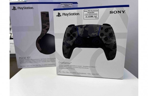 Playstation Dualsense Kontroller + Playstation Pulse 3D Fejhallgat