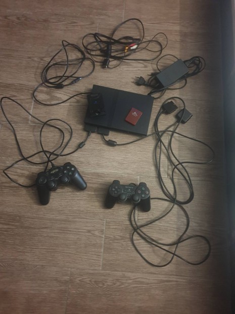 Playstation PS2 Slim konzol szettben, Eyetoy kamerval 