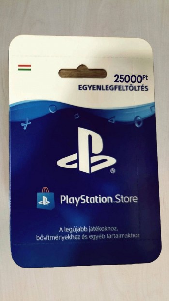 Playstation Store (PSN) feltltkrtya 25K nagyon kedvez 21.7K ron!