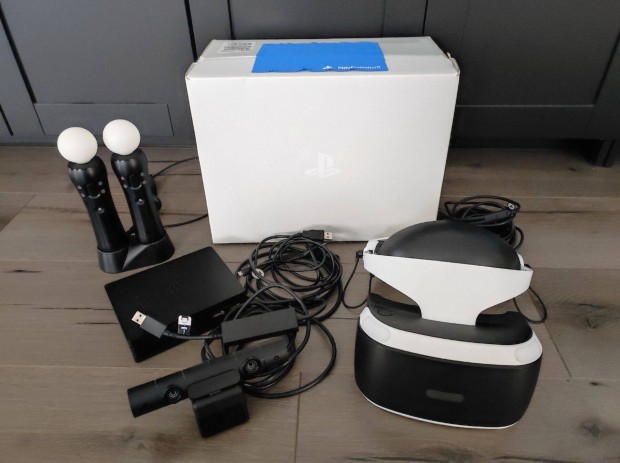 Playstation VR v2 + move kontrollerrel