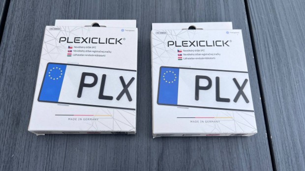 Plexiclick láthatatlan rendszámtábla tartó