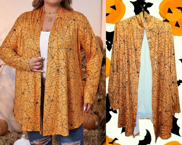 Plus Halloween nyitott kis kabtka, kardign 2 XL j