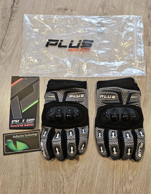 Plus Racing motoros ny�ri keszty� L m�ret, �j