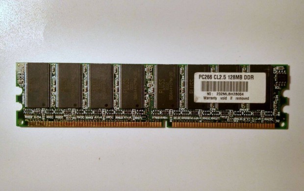 Pluss DDR1 266MHz 128MB RAM (Ver.1) teszteletlen