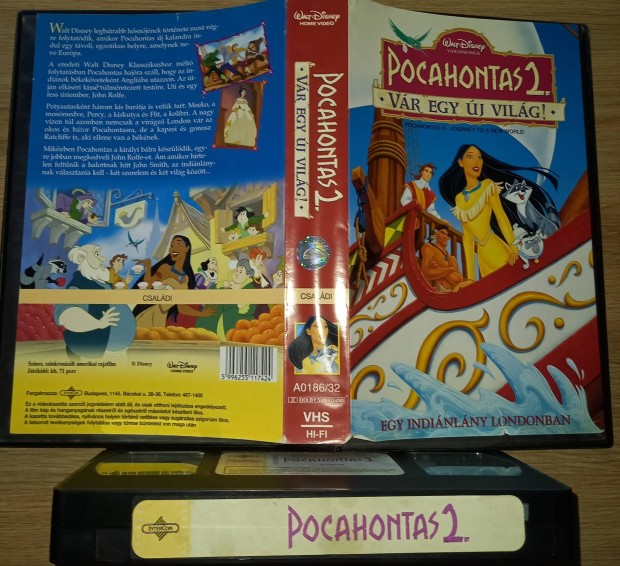 Pocahontas 2.  - Vr egy j vilg - rajzfilm vhs - nagytokos