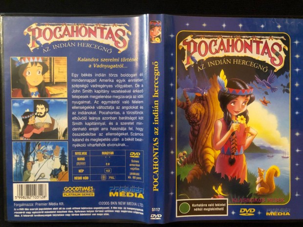 Pocahontas DVD Az indin hercegn (karcmentes)