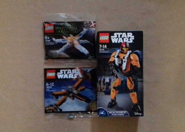 Poe Dameron: bontatlan Star Wars LEGO 75115 + 30278 + 30386 Fox.azrba